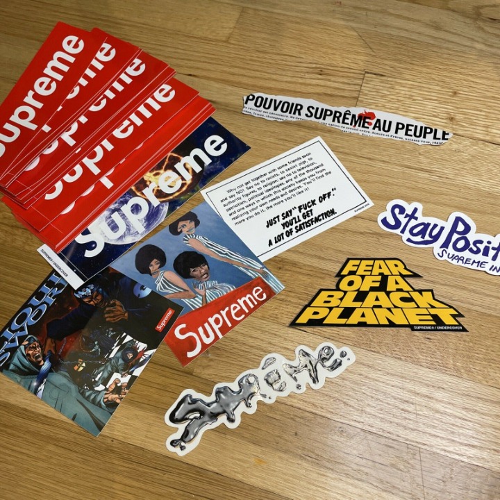 Lot Of 21 Supreme Box Logo And Rare Stickers￼