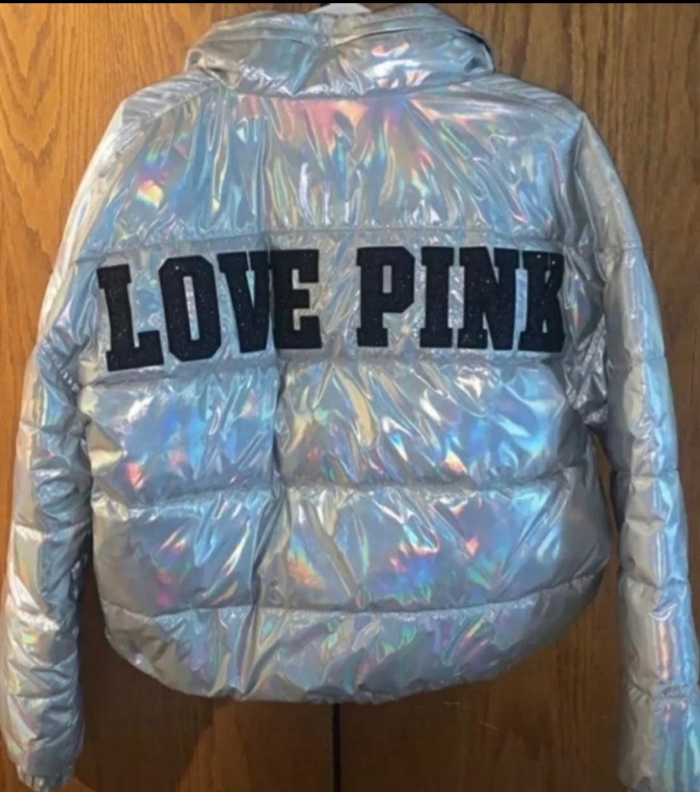 Victoria's Secret Pink metallic jacket VS Love Pink coat