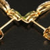 Sterling Silver Peridot and White Sapphire Drop Earrings