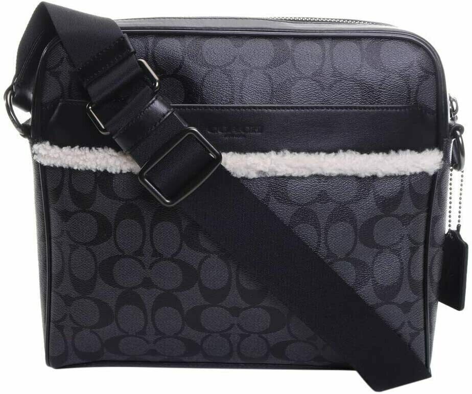 Coach Charles Camera Crossbody Messenger Bag in Signature Canvas (F35612)