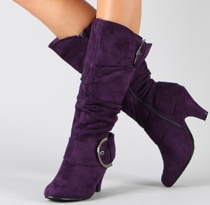 Purple High Heel boots