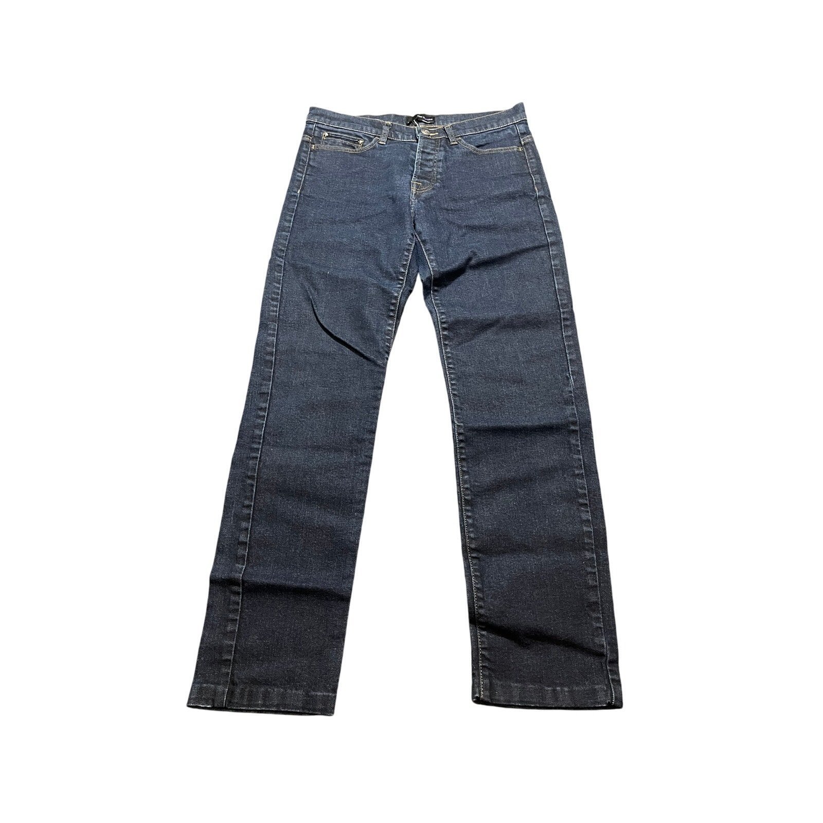 The Kooples Dark Wash Button Fly Straight Leg Jeans Slim Womens Size 29