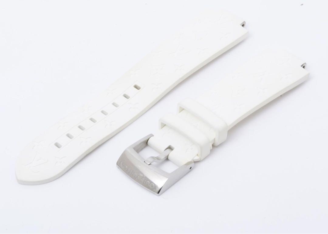 Louis Vuitton watch strap, white, excellent condition.