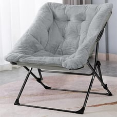 NEW! Folding Faux Fur Lounge Chair