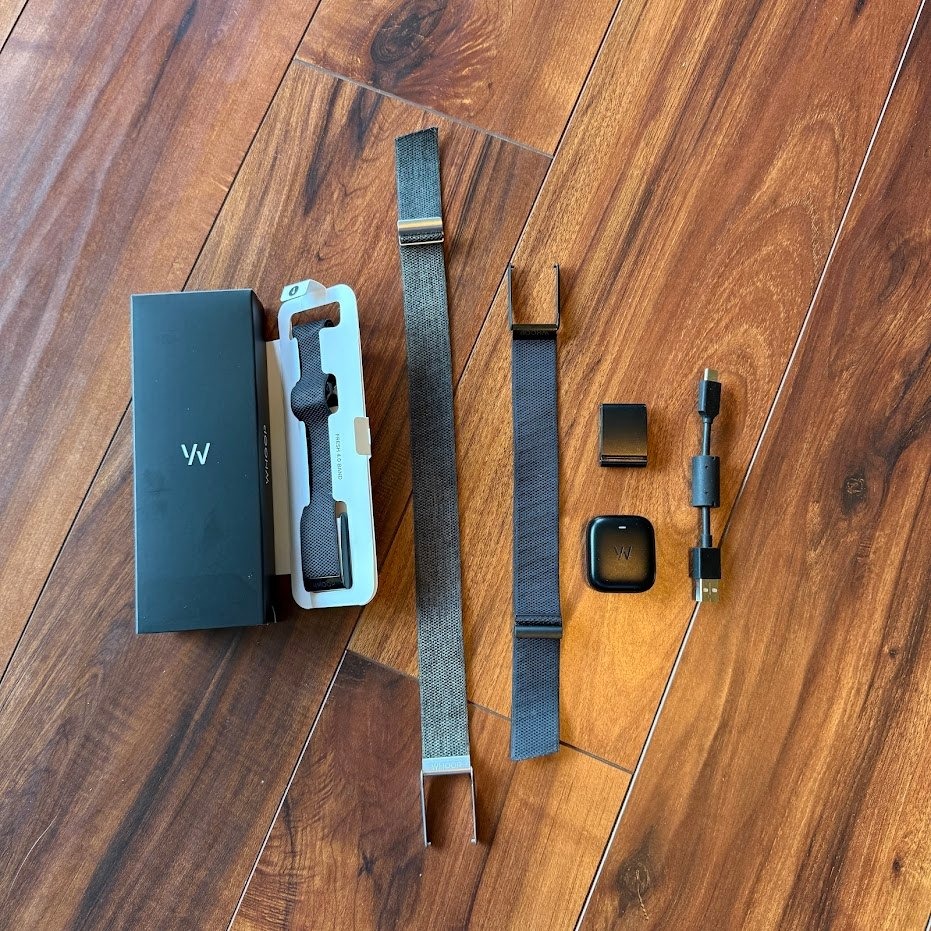 WHOOP 4.0 Device, Charger, 2 Superknit Wrist Bands, Bicep Band + 2 Free Months