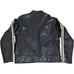 Brave Soul Motorcycle Jacket Mens Size M Black Leather Long Sleeve Front Zipper