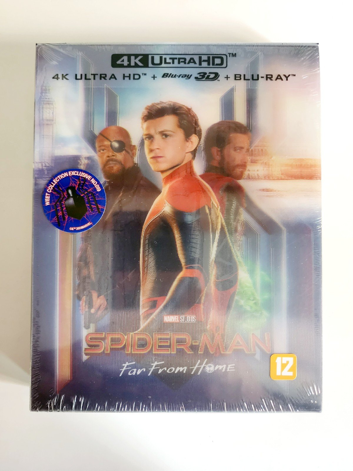 Spiderman Far From Home Steelbook: 4K, 3D, Blu Ray WEET Lenticular Slip New Mint