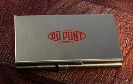 Rare DUPONT Reg US Pat & TM Off Business/Credit Card Holder Case 2 Tier NOS