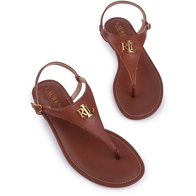 Lauren By Ralph Lauren Ellington Sandals Tan Size 6