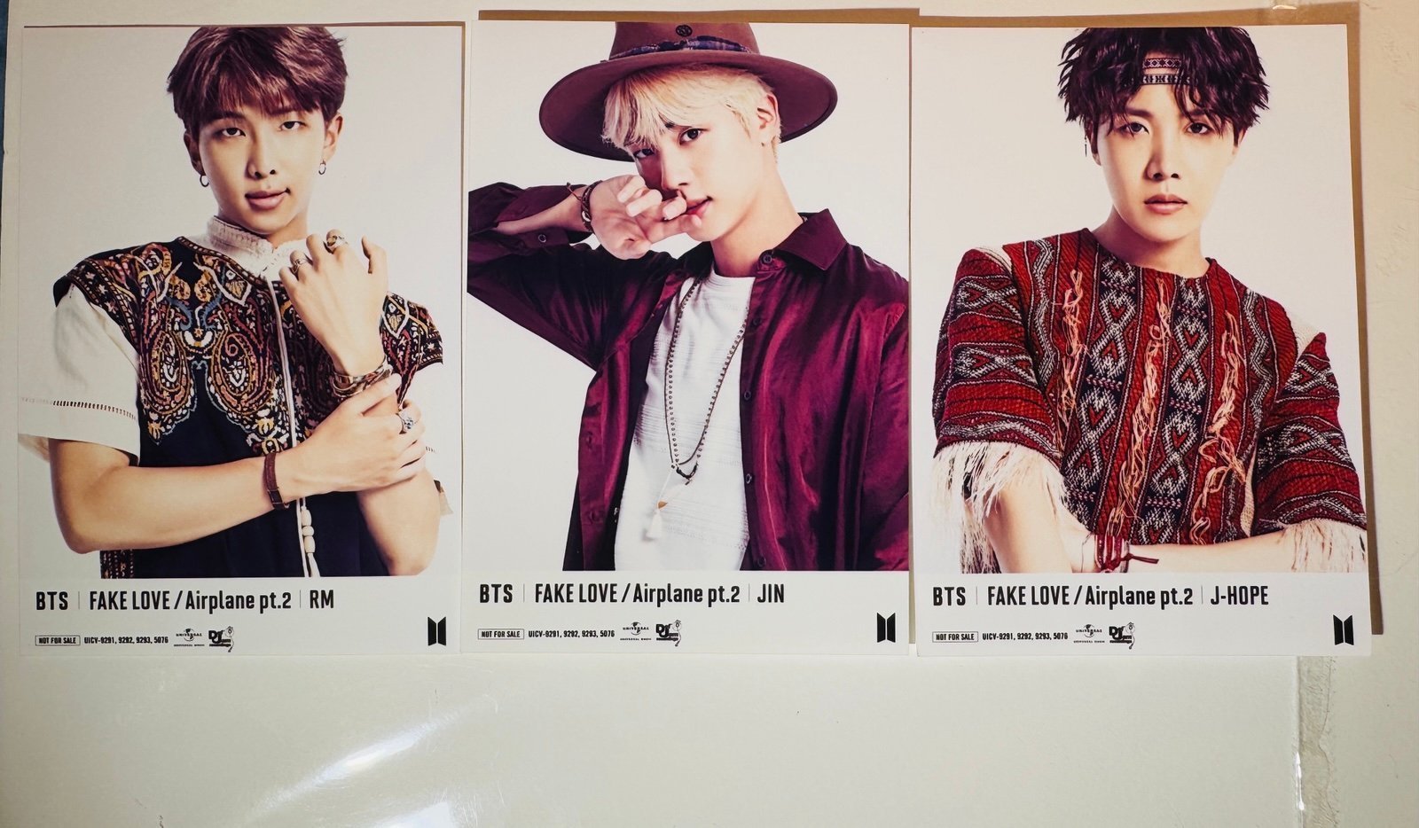 BTS Fake Love/Airplane 2 Japan Limited Official Bonus Photos