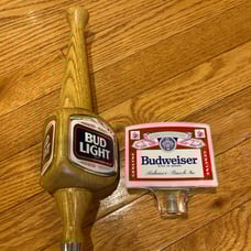 Budweiser and Bud lite Beer Tap Handles