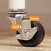 A Single-Rod Clothes Rack with Four Wheels, Designed for Hanging Garments, Porta