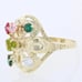 10K Yellow Gold 6 Multi-color Gemstone Mother's Ring