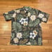 Reyn Spooner Floral Reverse Print 1/2 Button Down Hawaiian Shirt Medium Men