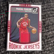 Pascal siakam 2016-17 panini jersey rookie basketball card