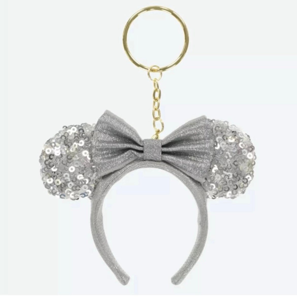 Tokyo Disney sequins Minnie headband keychain