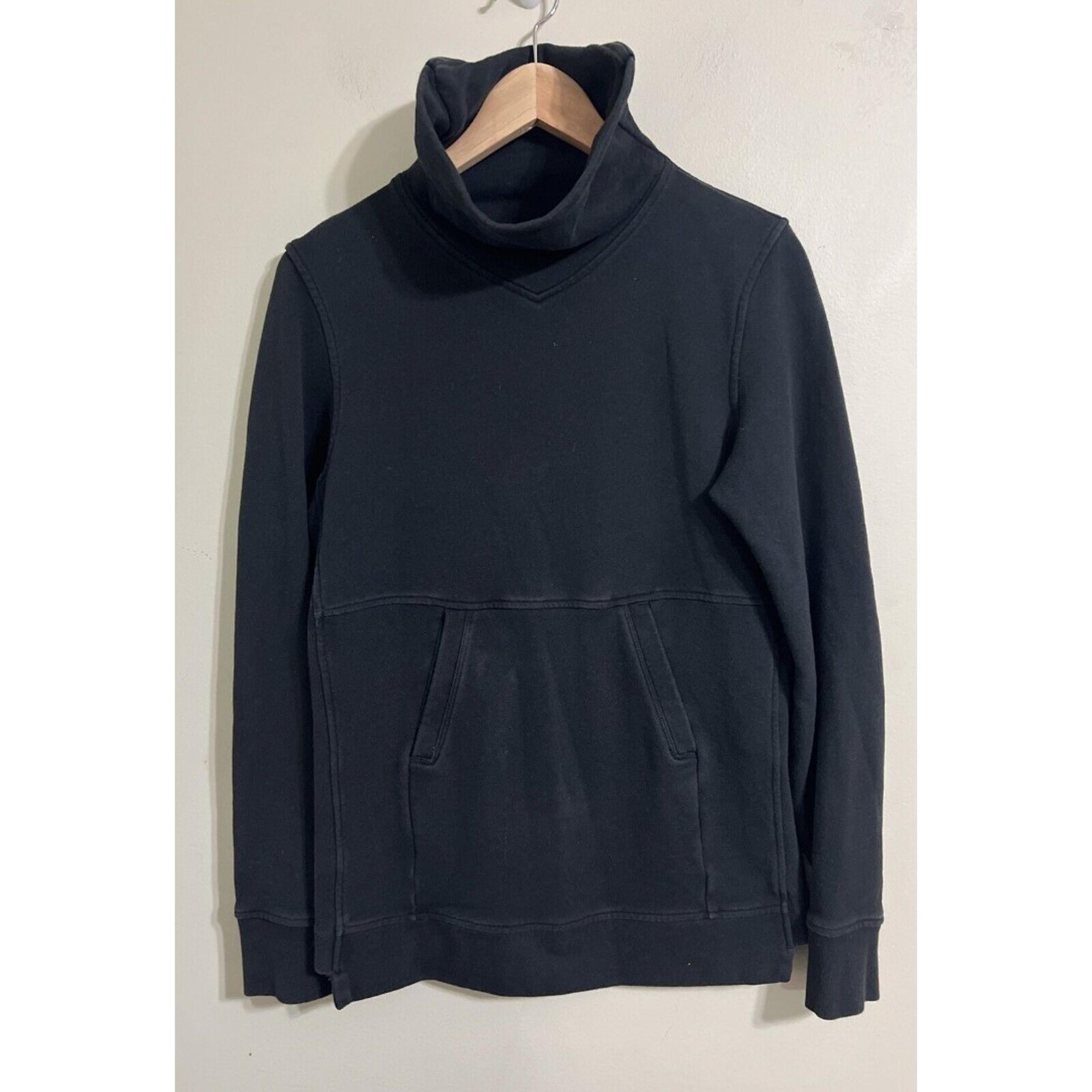 Lululemon Press Pause Black Pullover Women Size 4