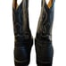 Vintage Ben Miller Mens Black Leather Cowboy Western Boots Size 10.5 Mid Calf