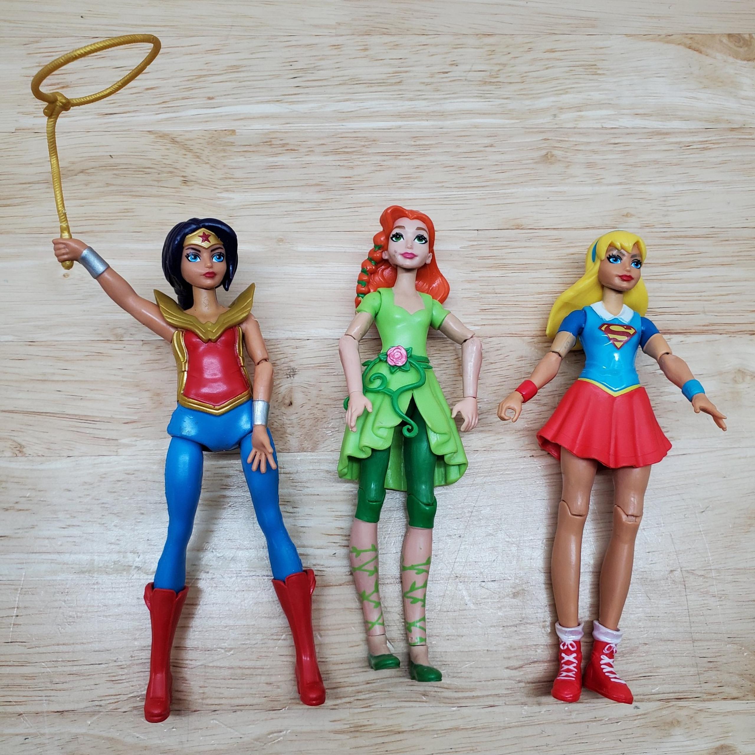 DC Comics Super Hero Girls 6" Action Figures Supergirl Poison Ivy & Wonder Woman