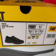 CAT WOMEN'S STEEL TOE SHOES 5.5