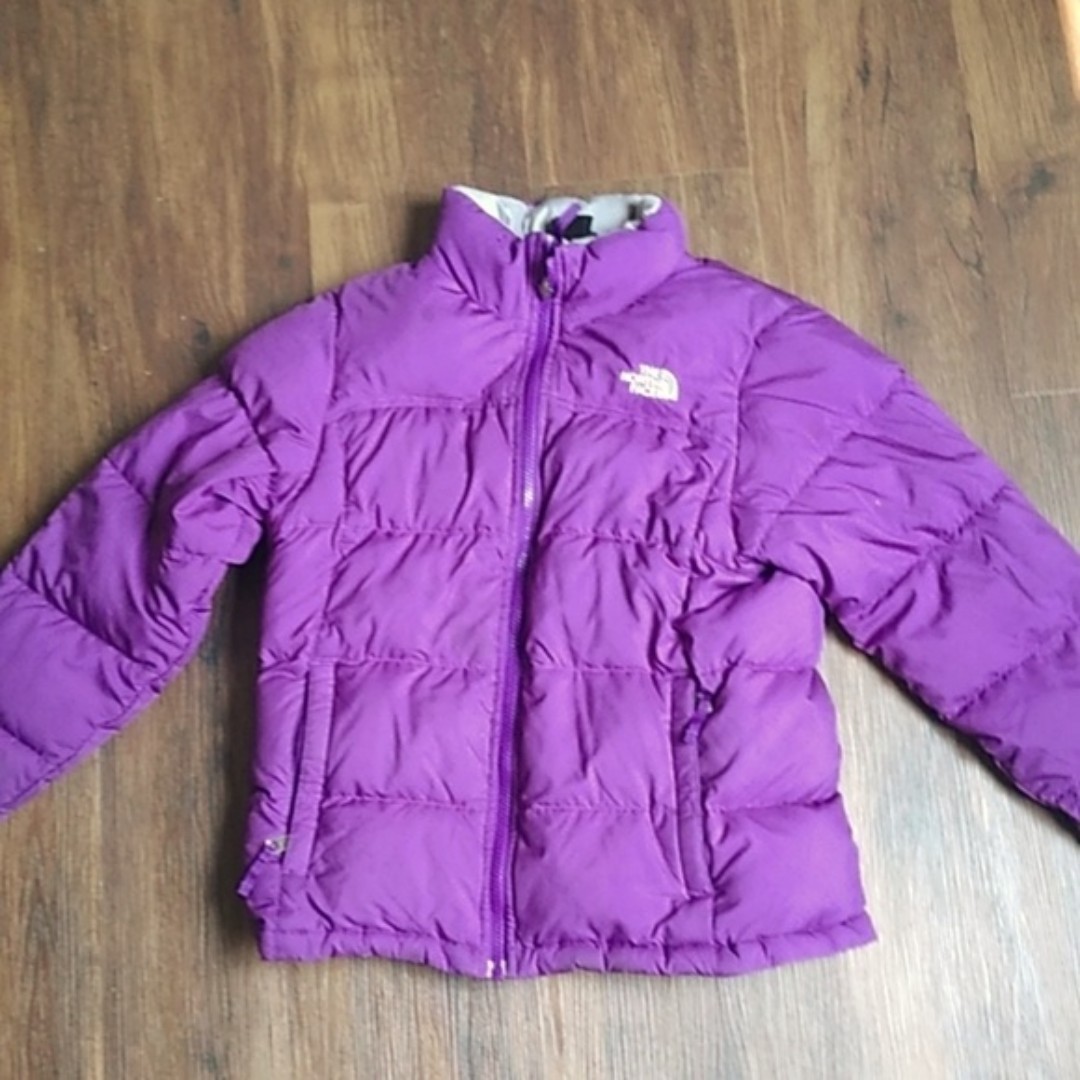 The North Face down puffer zip jacket sz 14-16