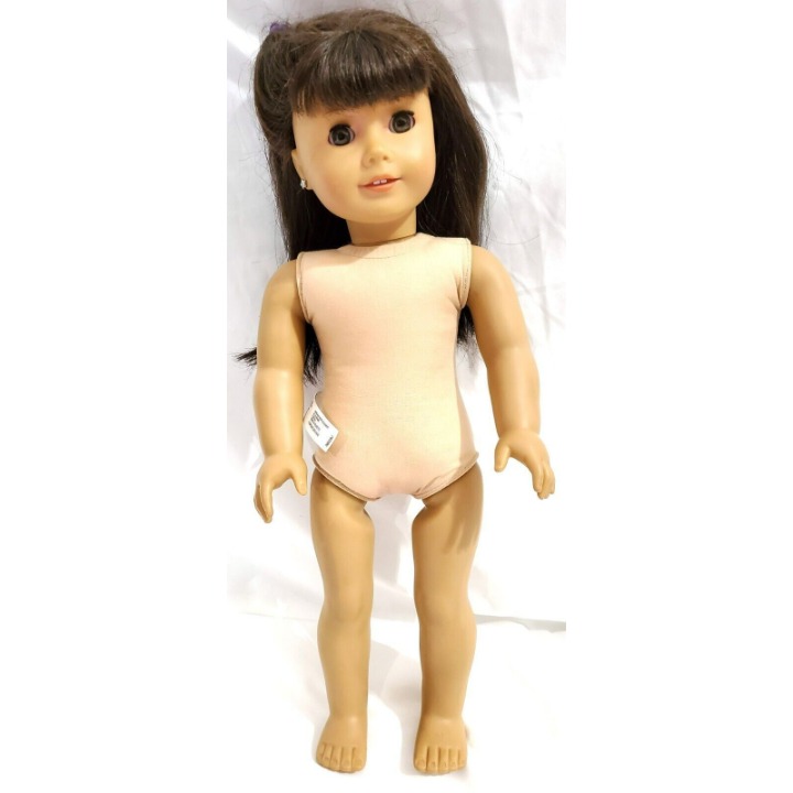 AMERICAN GIRL nude DOLL only 18 Truly Me #16 brown hair brown eye star earrings