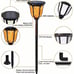Solar Torches Landscape Solar Torch Light Lighting 4 Packs
