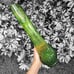 Vintage MCM LE Smith Avocado Green Solitaire 16 Glass Swung Vase