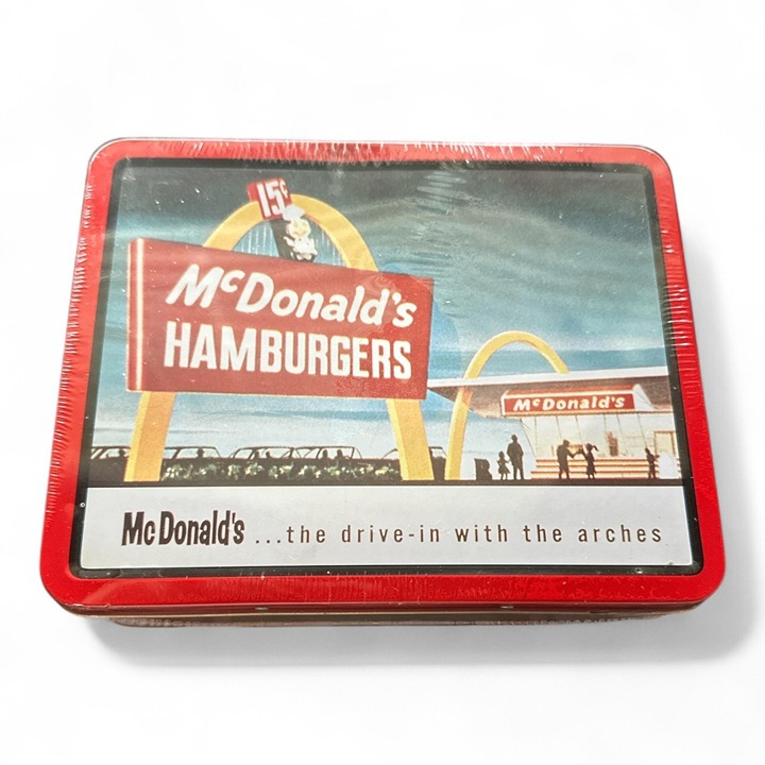 McDonald's Metal Lunch Box with Vintage Logos
