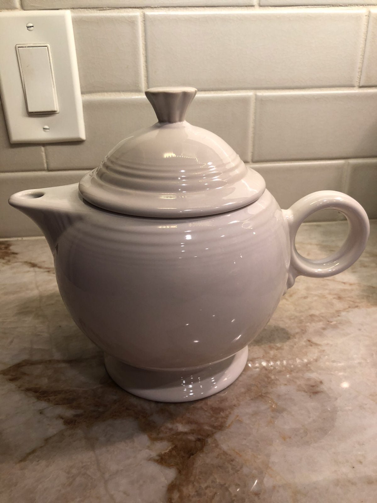 Vintage Fiesta ware White TeaPot