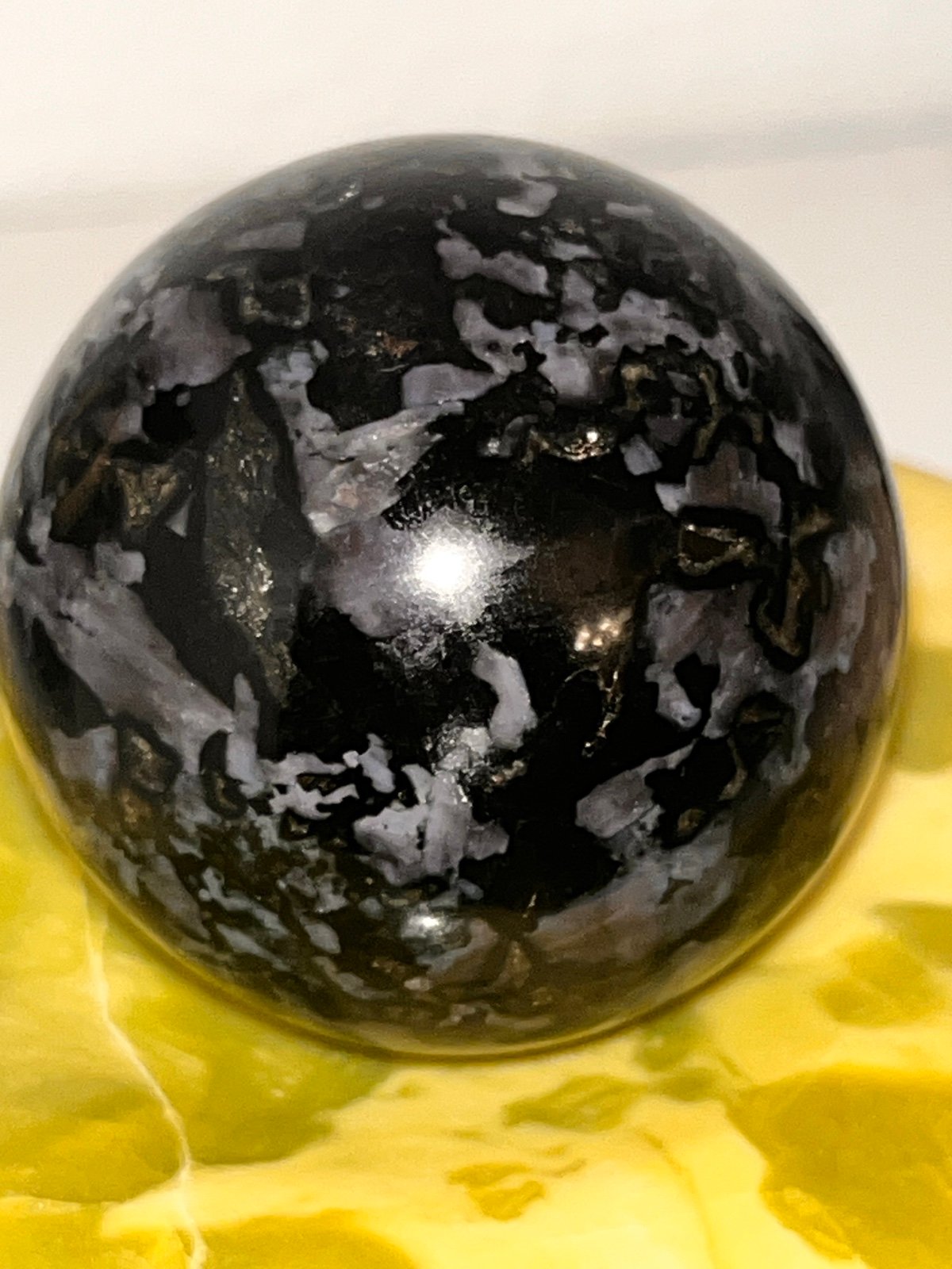Indigo gabbro sphere
