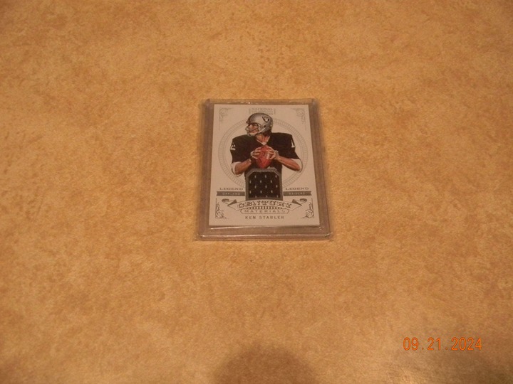 Ken Stabler(dec) 2012 Panini National Treasures Century Materials 47/75