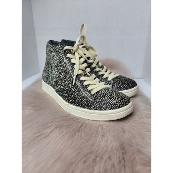Converse Pro Leather LP Mid Black White Egret 558017C Size 7.5