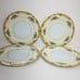 Vintage Noritake M Collection Floral Dinner Plates 10” Japan Gold Trim Set of 4