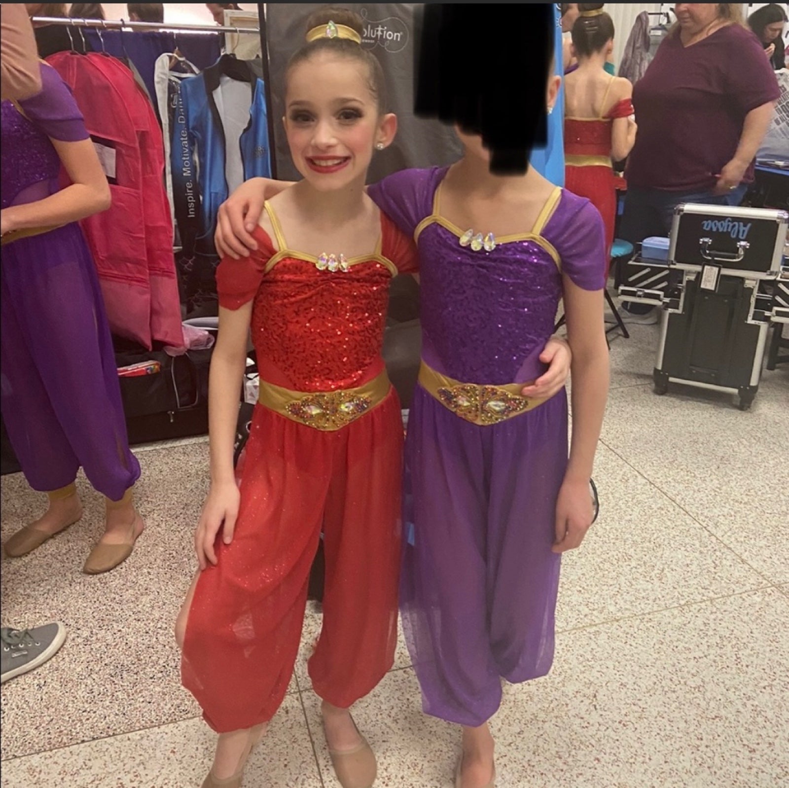 Arabian nights genie type halloween or dance costume size intermediate child.