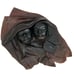 Vintage Large Leather Face Mold Wall Hanging Folk Art African Art