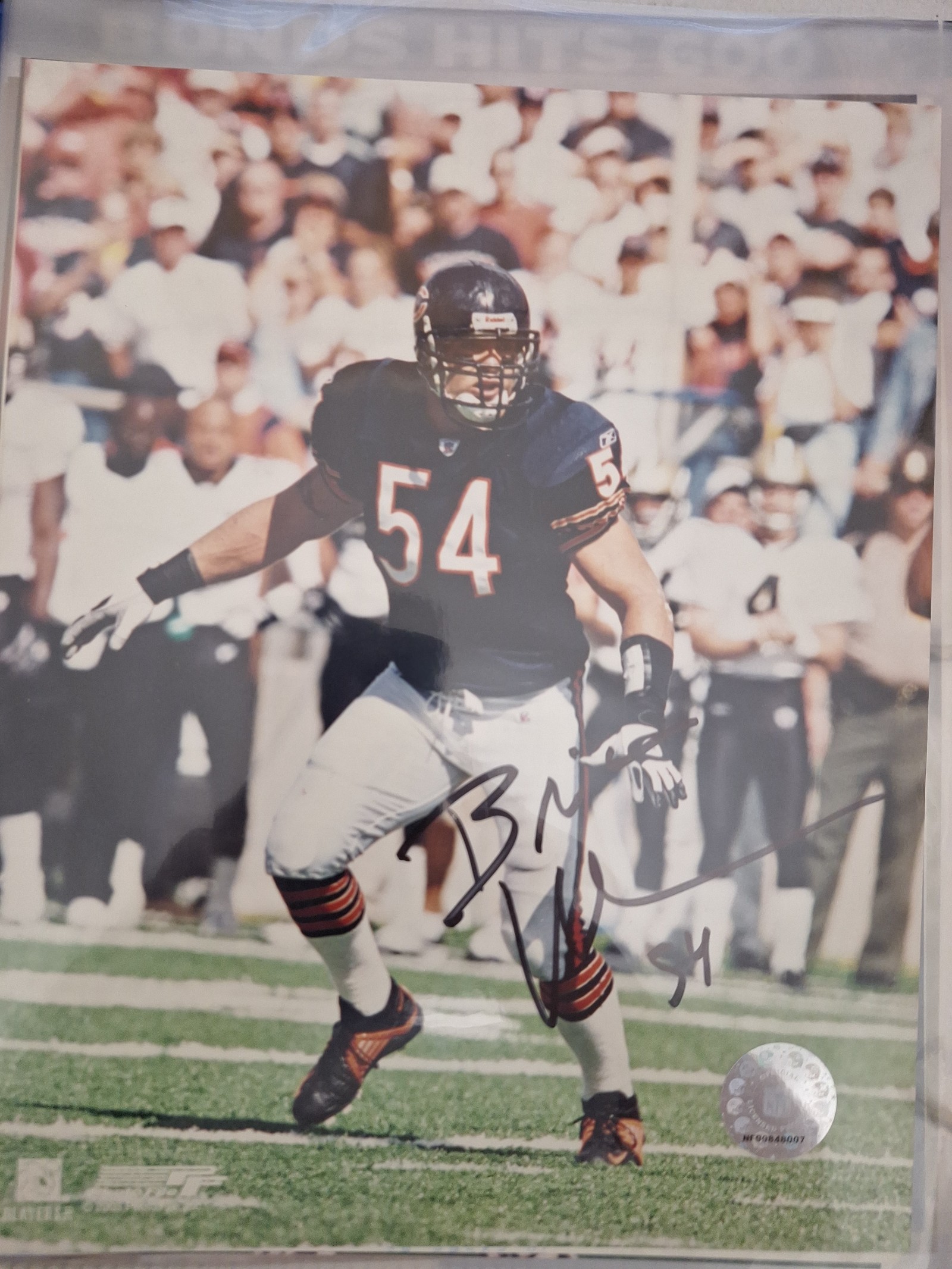 Brian urlacher autograph 8x10 picture