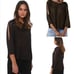 Eileen Fisher Organic Linen Loose Knit 3/4 Dolman Sleeve Metallic Sweater Large