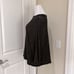 Eileen Fisher Organic Linen Loose Knit 3/4 Dolman Sleeve Metallic Sweater Large