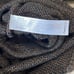 Eileen Fisher Organic Linen Loose Knit 3/4 Dolman Sleeve Metallic Sweater Large