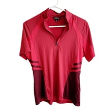 Kerrits Always Cool Ice Fil Short Sleeve Shirt Medium Red