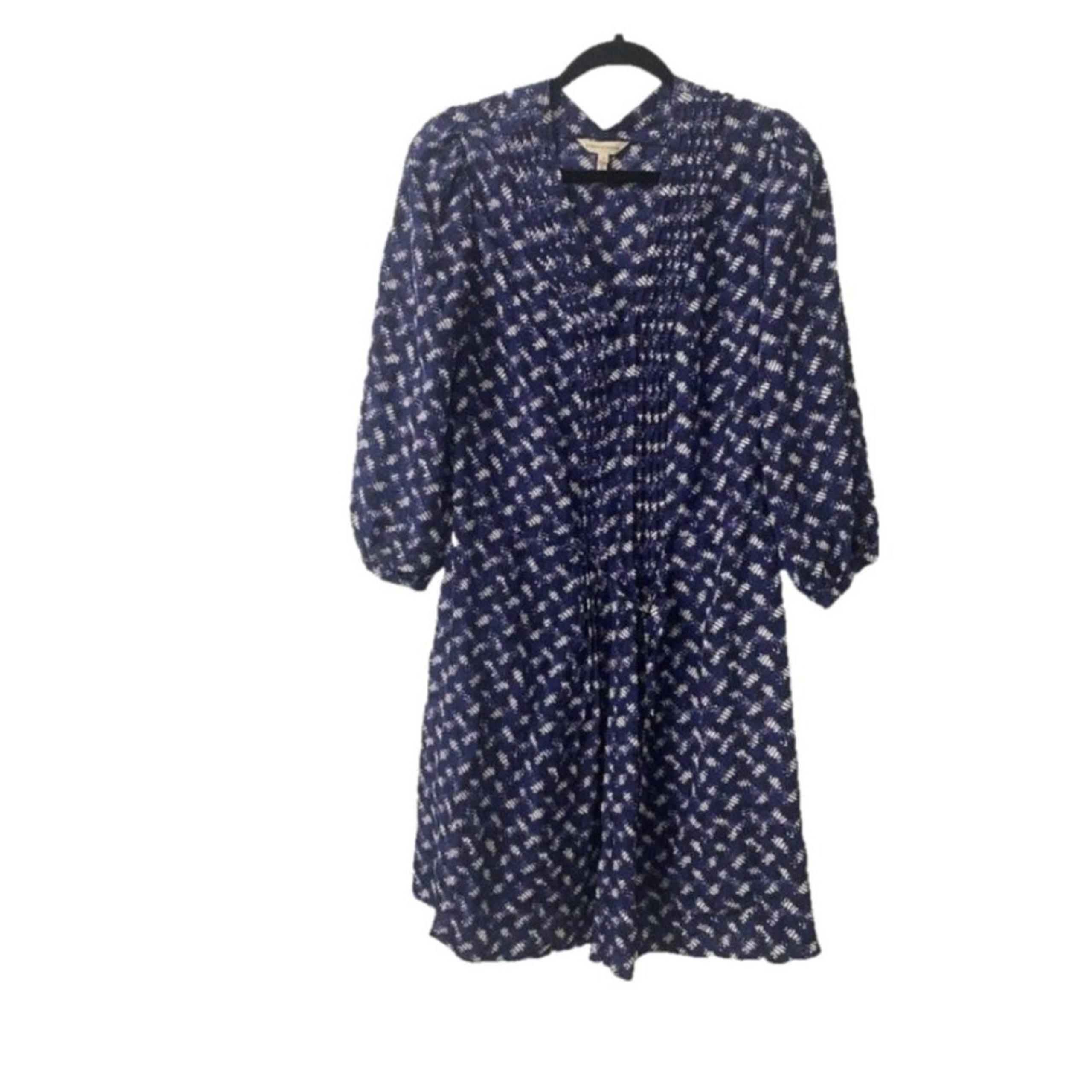 Rebecca Taylor 100 % Silk Patterned Dress Size 4 retail $395