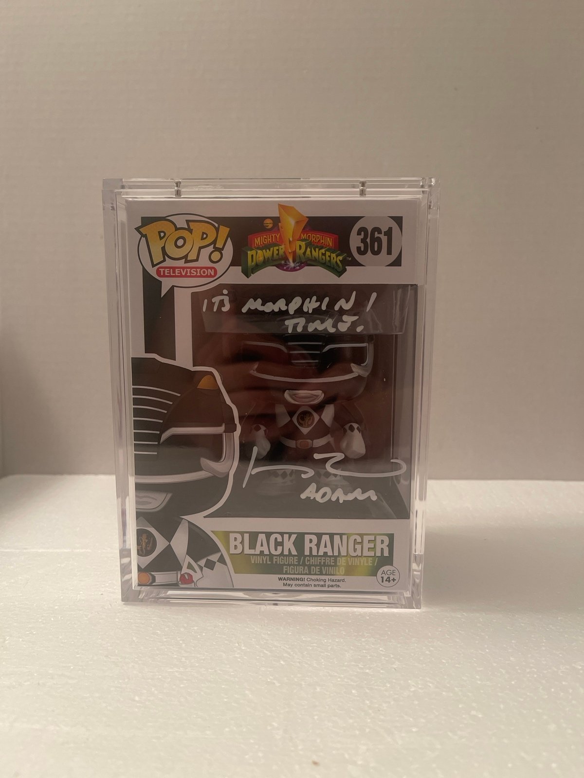 Black ranger signed funko pop