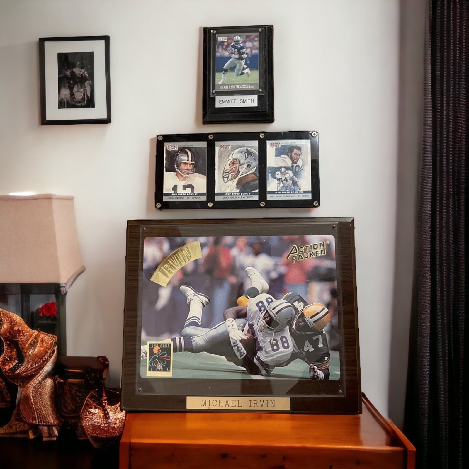 Dallas Cowboys Framed Cards Lot