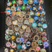Large lot of jewelry making pendants and chains - 136 pieces