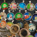 Large lot of jewelry making pendants and chains - 136 pieces