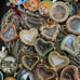 Large lot of jewelry making pendants and chains - 136 pieces