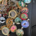 Large lot of jewelry making pendants and chains - 136 pieces