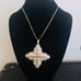 Vintage 1983 Christmas Cross Reed & Barton sterling silver pendant necklace