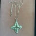 Vintage 1983 Christmas Cross Reed & Barton sterling silver pendant necklace